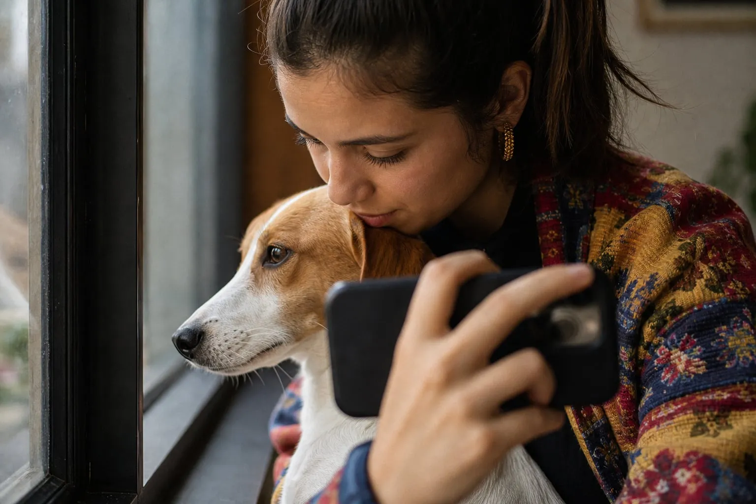 Como fotografar cachorro com celular na luz da janela