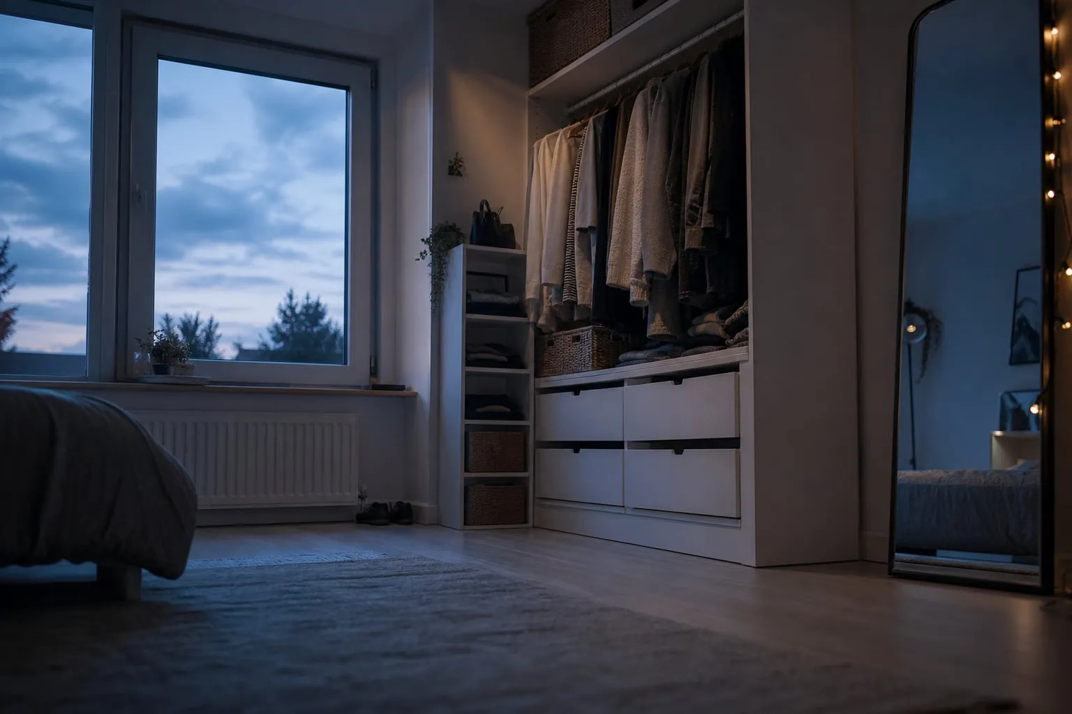 Como organizar guarda-roupa pequeno sem comprar nada