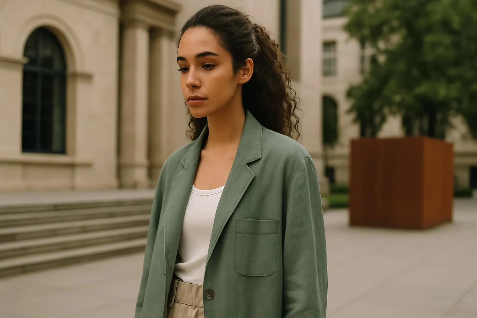 Editorial moda sustentável em espaços culturais reais