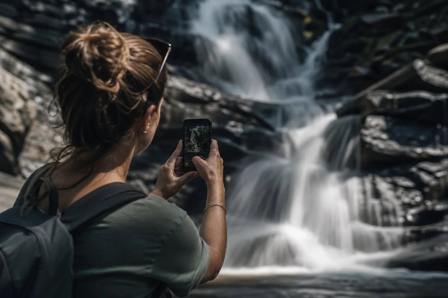 Como fotografar água em movimento no celular sem borrão
