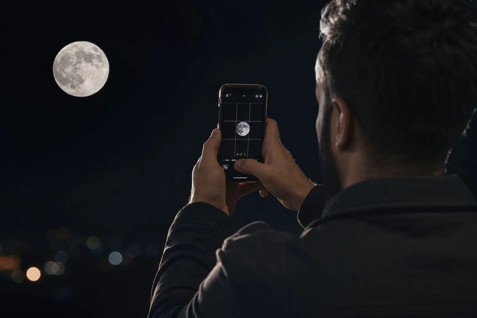 Como fotografar a lua com celular sem estourar a luz