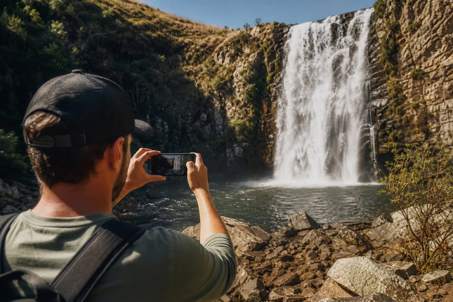 Como fotografar cachoeira com celular sem estourar a água
